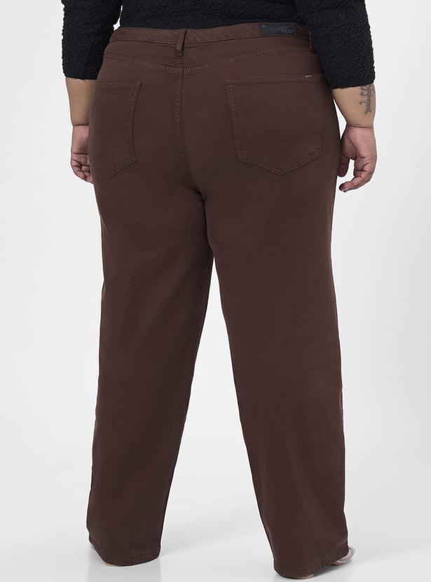 KRAUS Solid Straight Fit Jeans