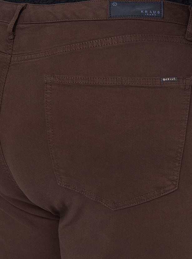 KRAUS Solid Straight Fit Jeans