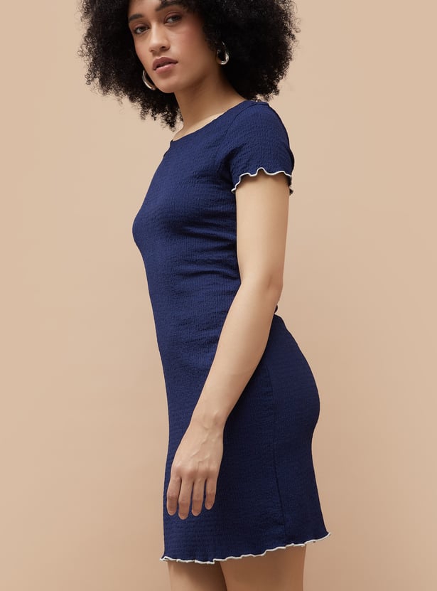 GINGER Textured Bodycon Dress