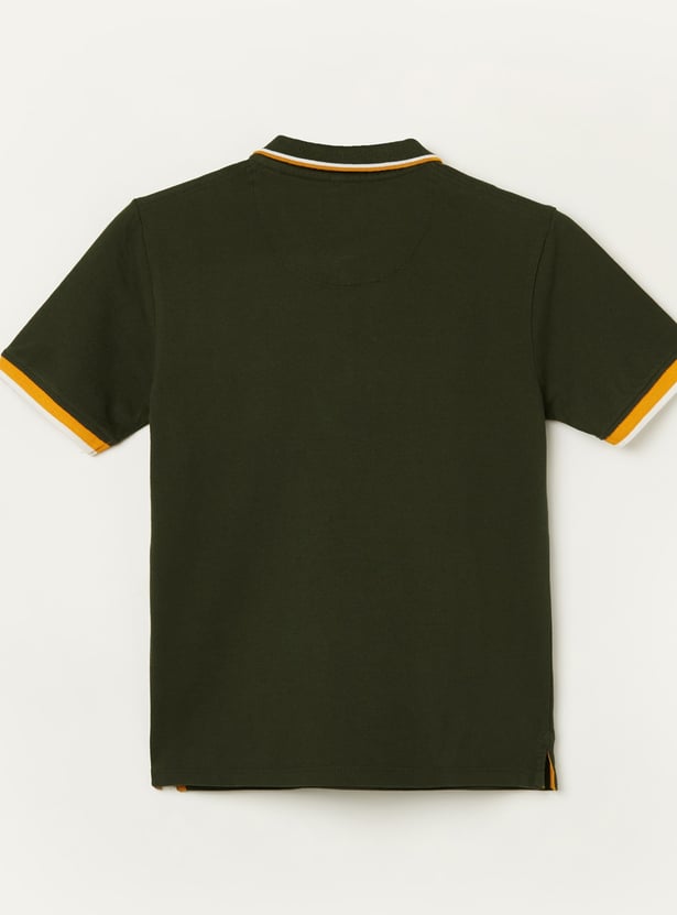 PEPE JEANS Boys Contrat Tipping Polo T-shirt