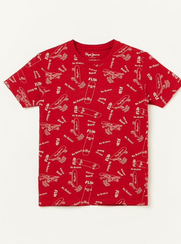 PEPE JEANS Boys Graphic Print T-shirt