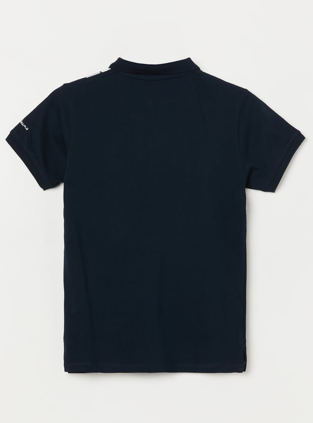 PEPE JEANS Boys Striped Polo T-shirt
