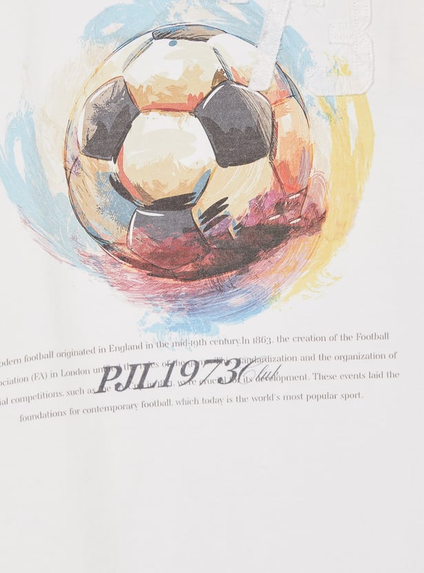 PEPE JEANS Boys Football Print T-shirt