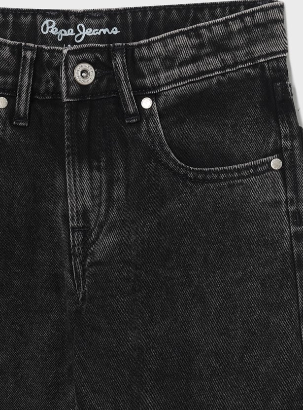 PEPE JEANS Boys Dark Washed Comfort Fit Cargo Jeans