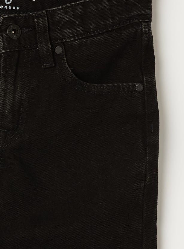 PEPE JEANS Boys Darkwashed Heanry Jeans (Baggy)