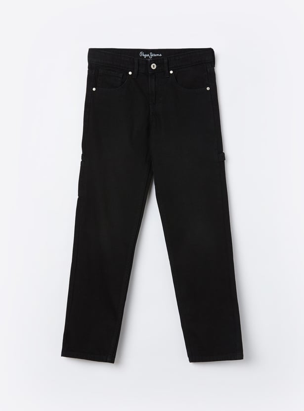 PEPE JEANS Boys Solid Regular Fit Jeans