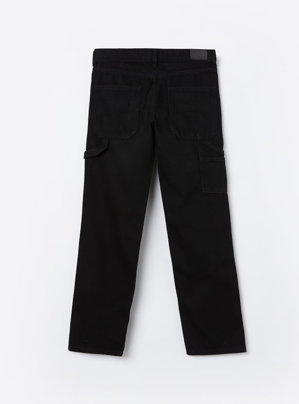 PEPE JEANS Boys Solid Regular Fit Jeans