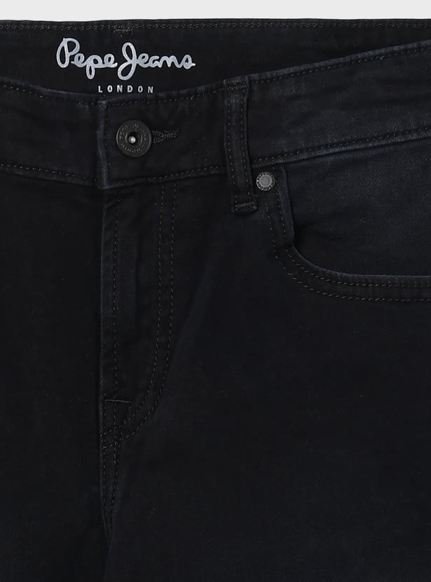 PEPE JEANS Boys Darkwashed Rogear Jeans (Regular)