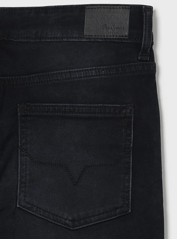 PEPE JEANS Boys Darkwashed Rogear Jeans (Regular)