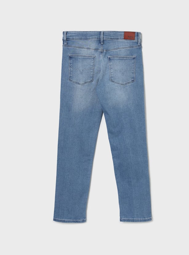 PEPE JEANS Boys Washed Regular Fit Jeans