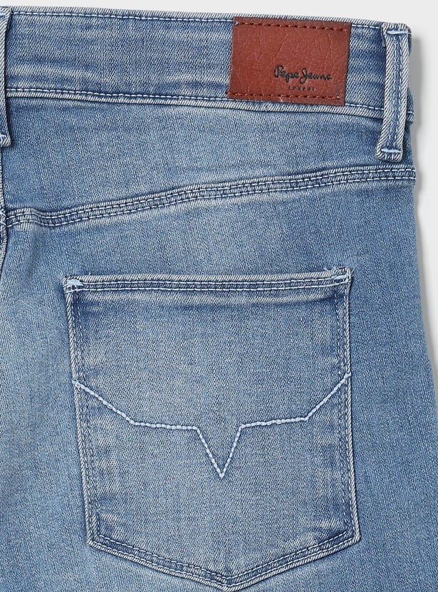 PEPE JEANS Boys Washed Regular Fit Jeans