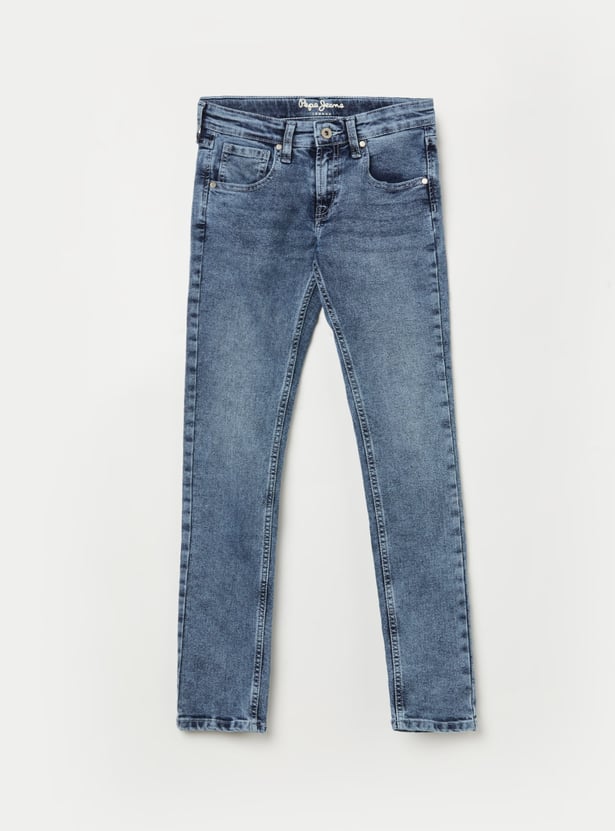 PEPE JEANS Boys Washed Slim Fit Jeans