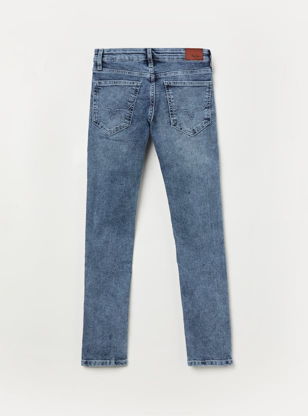PEPE JEANS Boys Washed Slim Fit Jeans