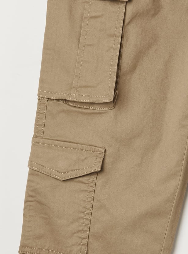 PEPE JEANS Boys Solid Procter Cargos (Regular)