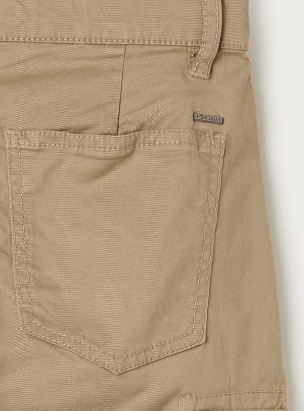 PEPE JEANS Boys Solid Procter Cargos (Regular)