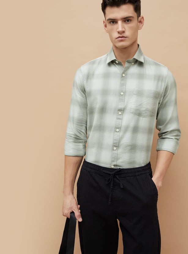 CODE Checked Regular Fit Shirt