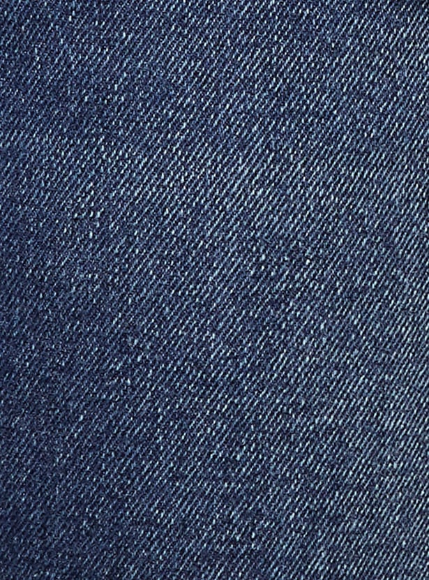FAME FOREVER Mid-Washed Slim Tapered Jeans
