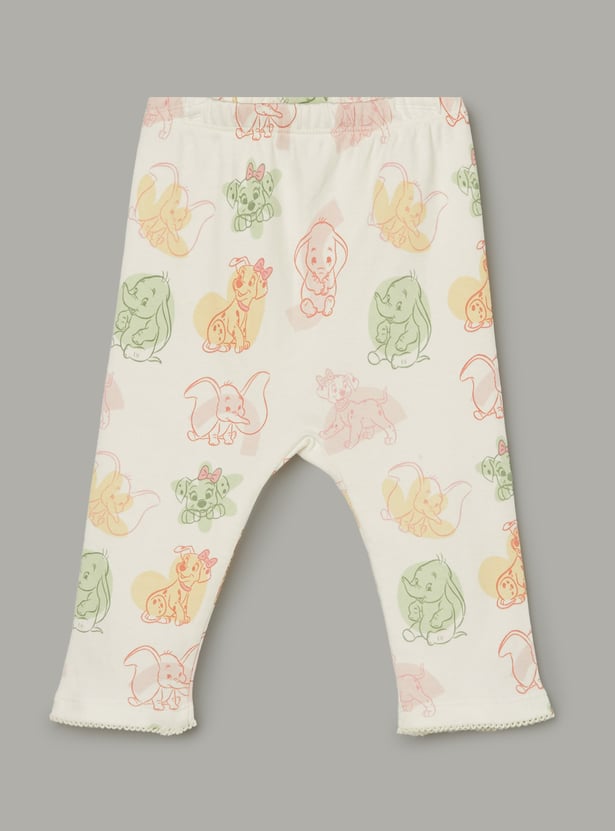 JUNIOR BABY Girls Dumbo Print Pyjamas - Pack of 2