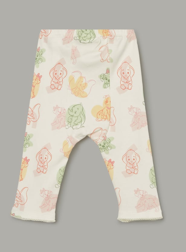 JUNIOR BABY Girls Dumbo Print Pyjamas - Pack of 2
