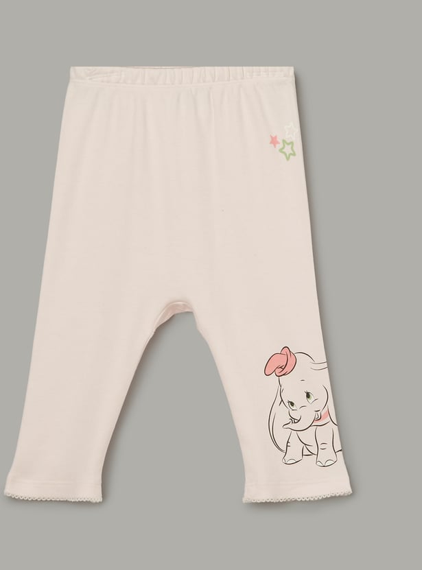 JUNIOR BABY Girls Dumbo Print Pyjamas - Pack of 2