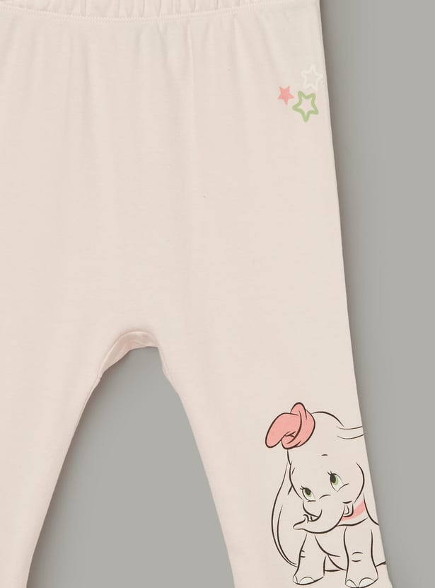 JUNIOR BABY Girls Dumbo Print Pyjamas - Pack of 2