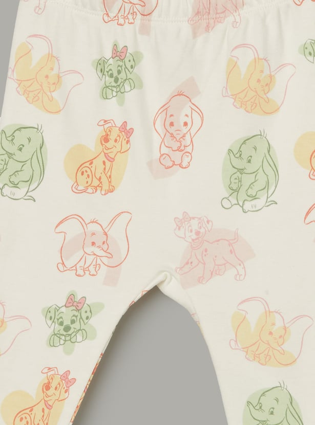 JUNIOR BABY Girls Dumbo Print Pyjamas - Pack of 2