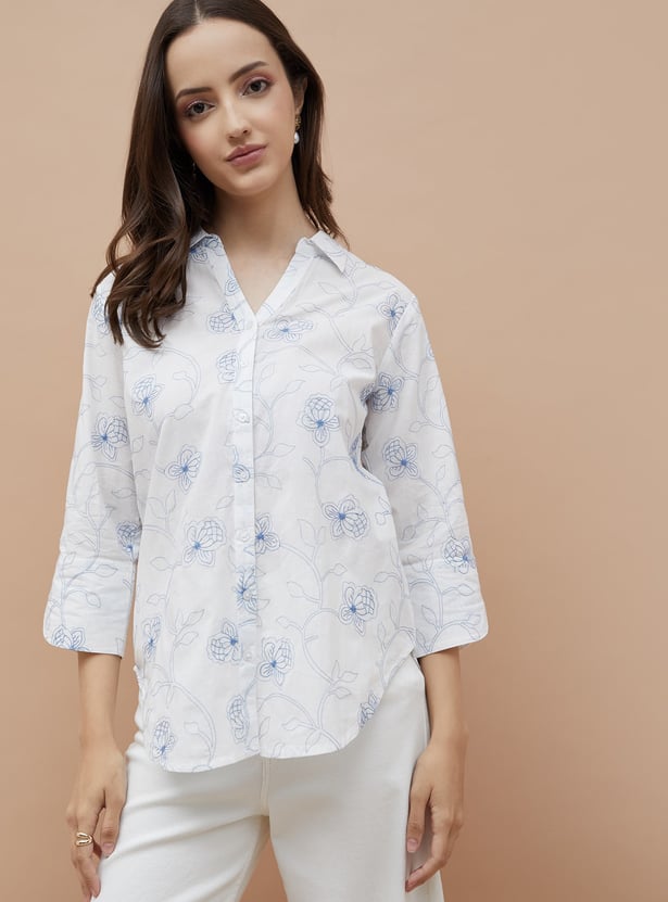 COLOUR ME Embroidered Shirt