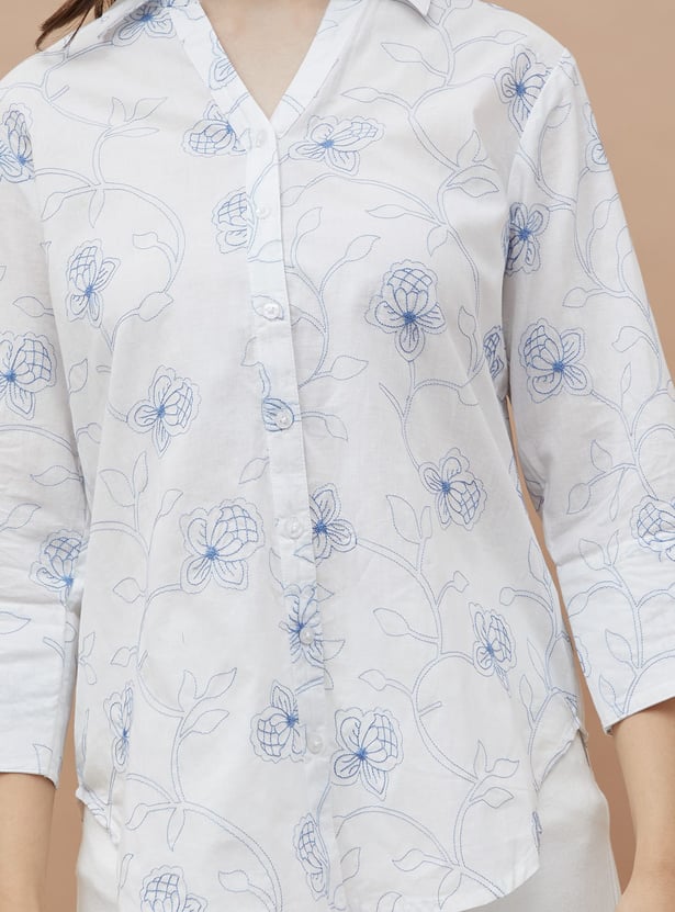 COLOUR ME Embroidered Shirt