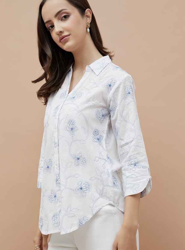 COLOUR ME Embroidered Shirt