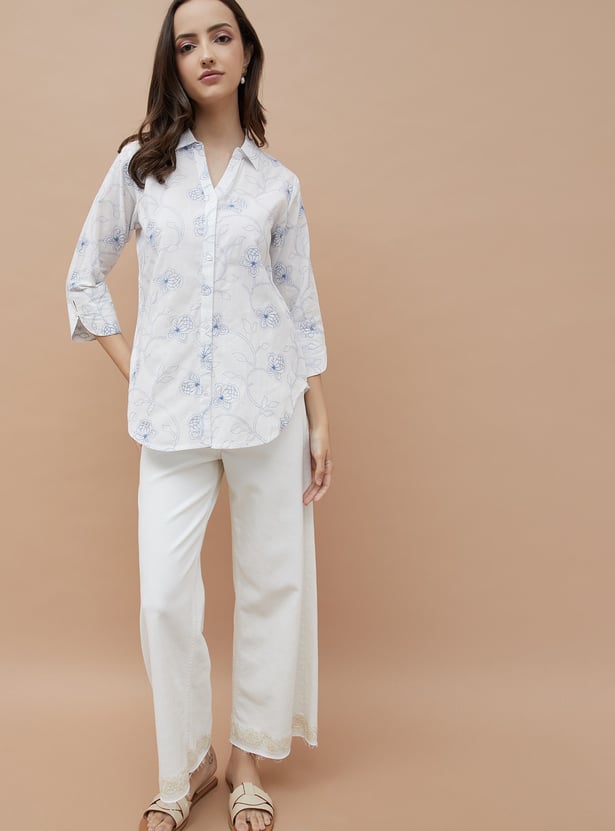 COLOUR ME Embroidered Shirt