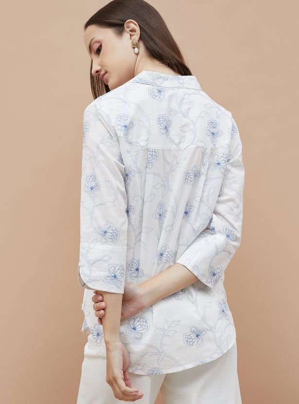 COLOUR ME Embroidered Shirt