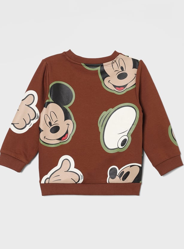 JUNIORS Boys Mickey Mouse Print Sweatshirt