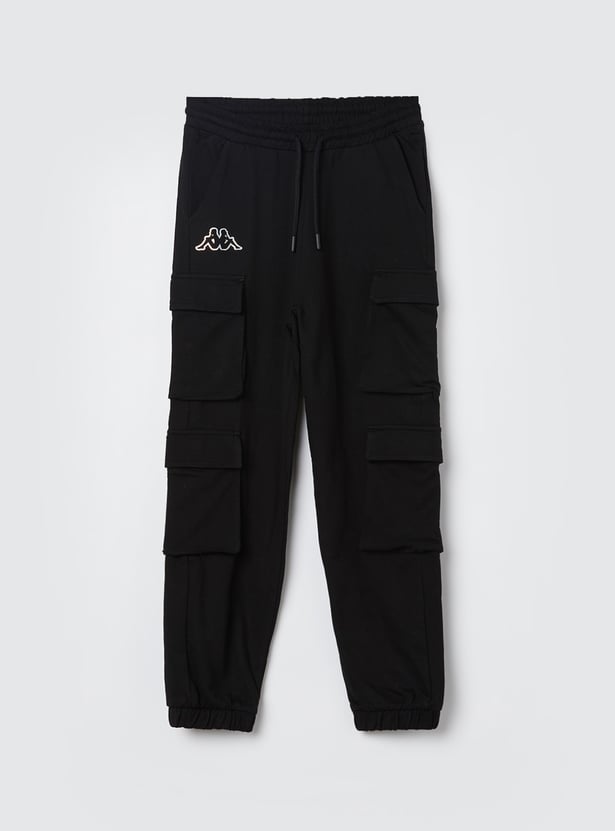 KAPPA Girls Solid Cargo Joggers