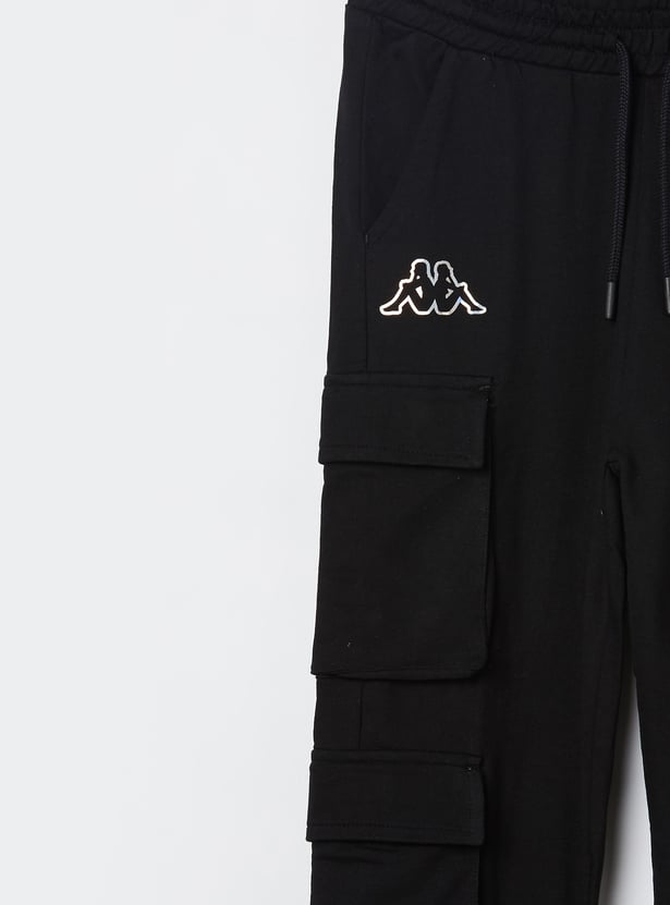KAPPA Girls Solid Cargo Joggers