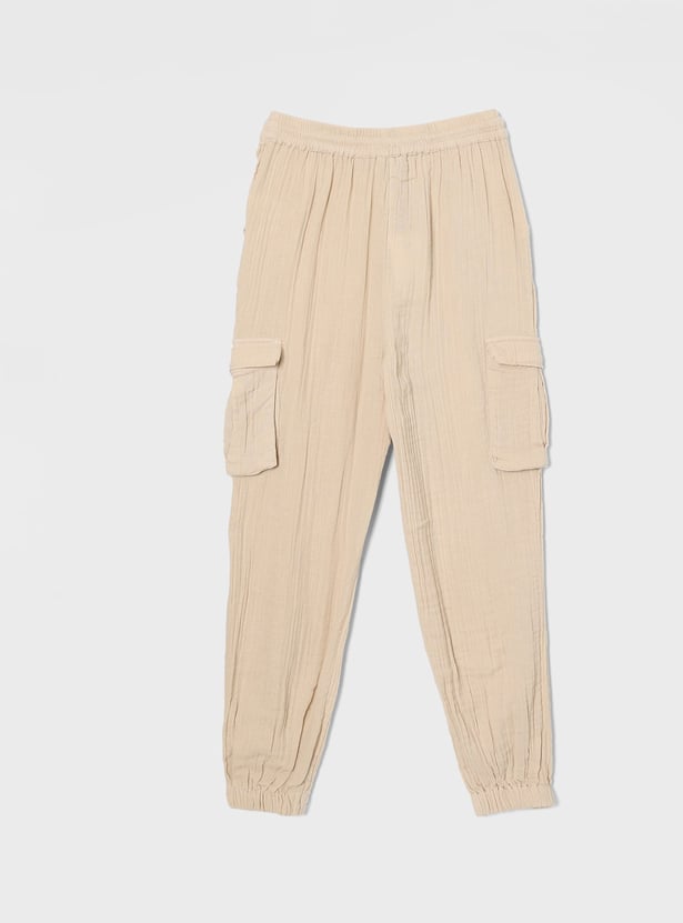 FAME FOREVER Girls Gathered Cargo Joggers