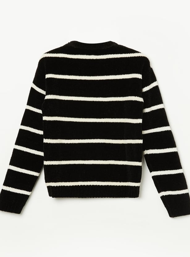 FAME FOREVER Girls Sequin Embellished Sweater