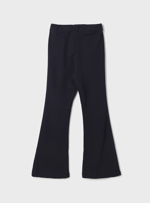 UNITED COLORS OF BENETTON Girls Chain-Detailed Flared Trousers