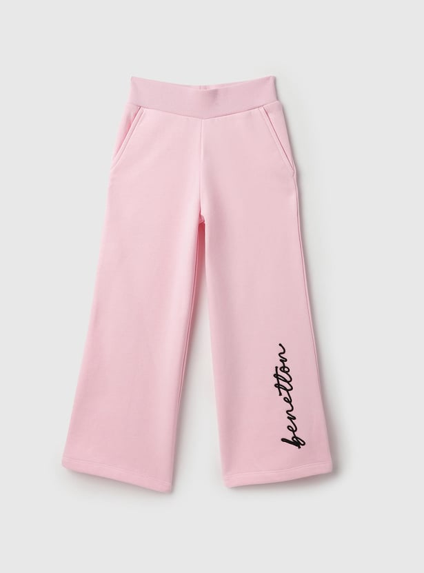 UNITED COLORS OF BENETTON Girls Embroidered Track Pants