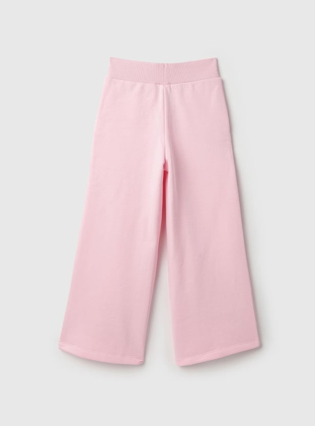 UNITED COLORS OF BENETTON Girls Embroidered Track Pants