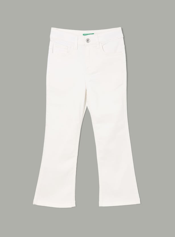 UNITED COLORS OF BENETTON Girls Solid Bootcut Jeans