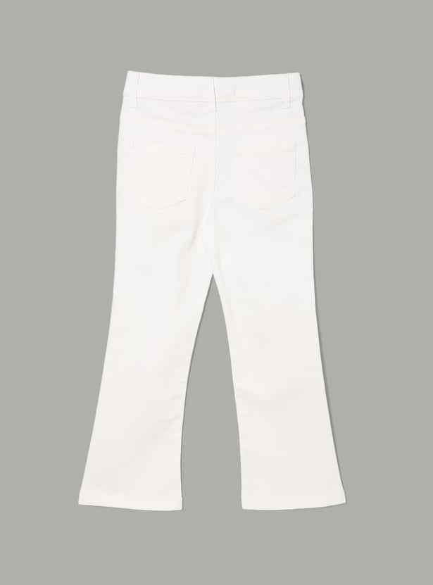 UNITED COLORS OF BENETTON Girls Solid Bootcut Jeans
