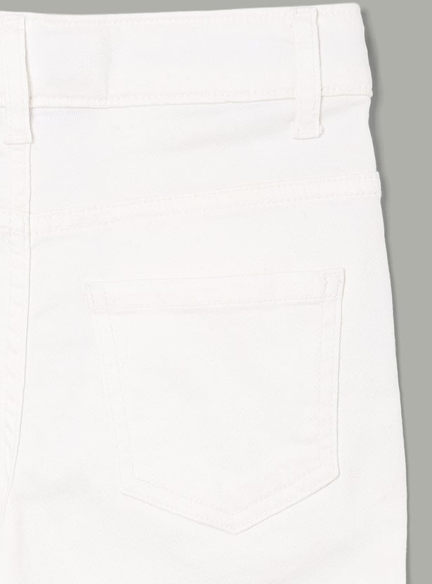 UNITED COLORS OF BENETTON Girls Solid Bootcut Jeans