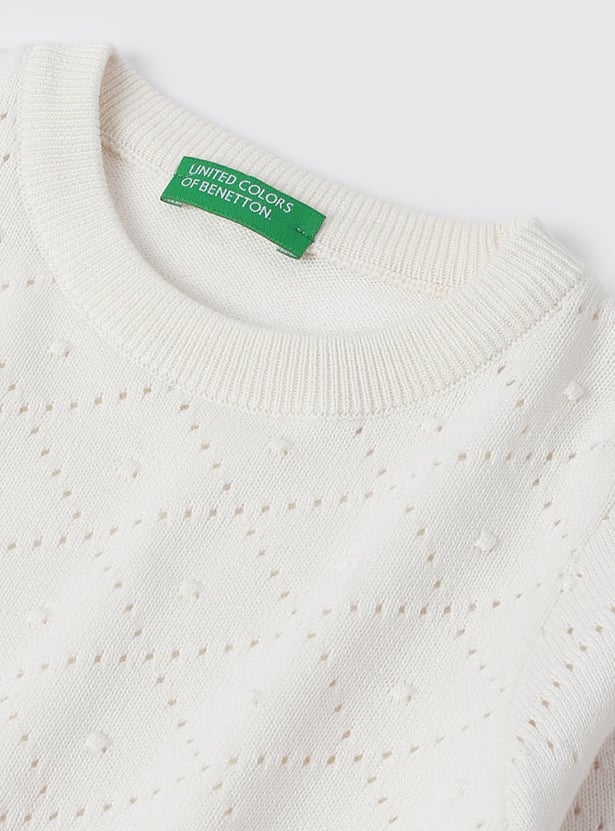 UNITED COLORS OF BENETTON Girls Knit Sweater