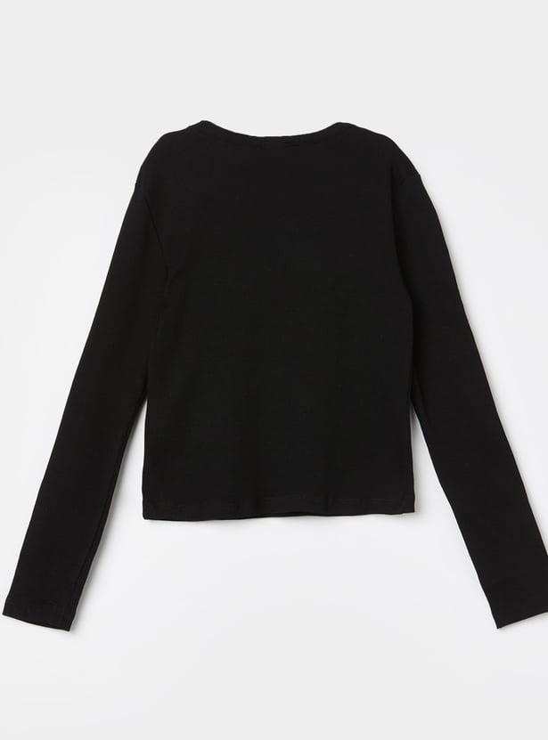 UNITED COLORS OF BENETTON Girls Embellished T-shirt