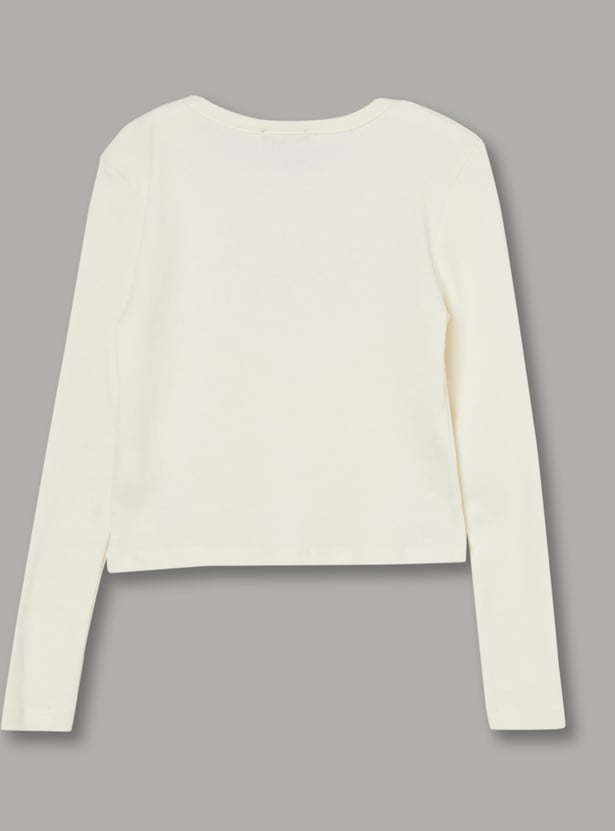 UNITED COLORS OF BENETTON Girls Embellished T-shirt