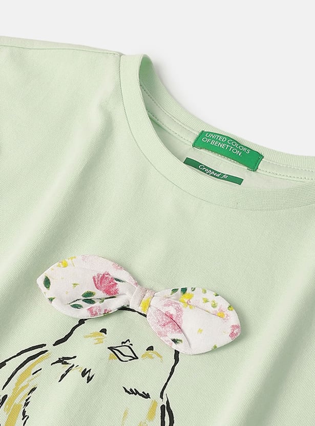 UNITED COLORS OF BENETTON Girls Graphic Print T-shirt
