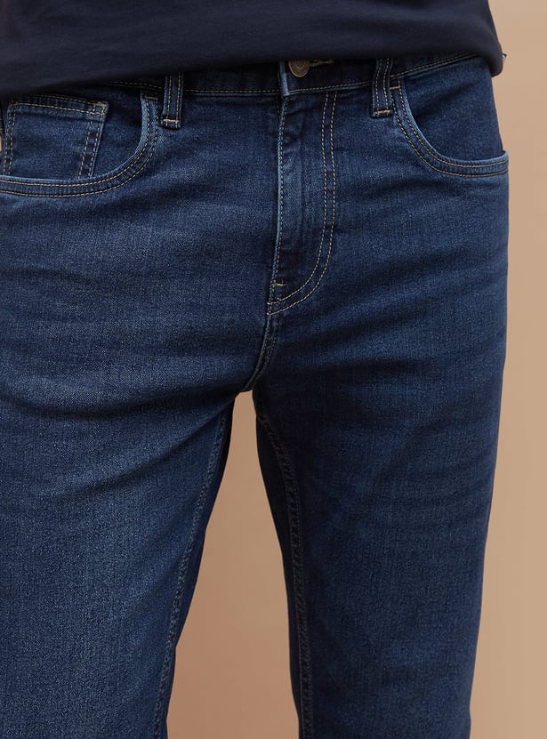 DENIMIZE Washed Slim Straight Jeans