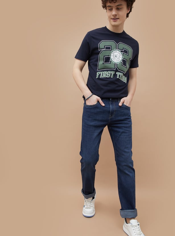 DENIMIZE Washed Slim Straight Jeans