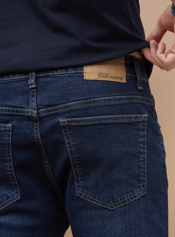 DENIMIZE Washed Slim Straight Jeans