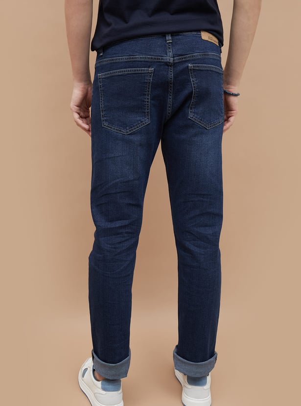 DENIMIZE Washed Slim Straight Jeans
